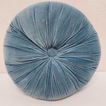 Velvet Round Tufted Accent Pillow