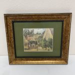 "Green Cottages" Reproduction Framed Art