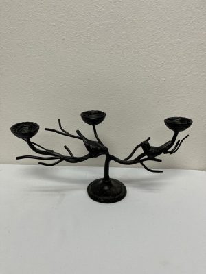 Iron Bird and Branch Tealight Holder