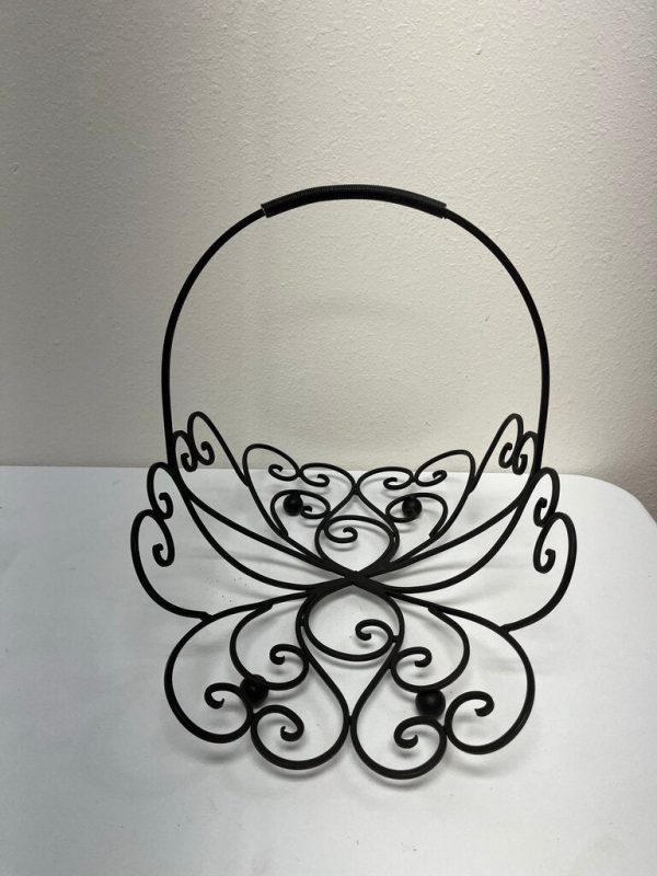 Iron Scroll Magazine or Log Holder
