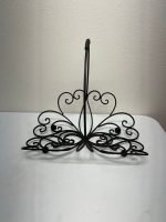 Iron Scroll Magazine or Log Holder